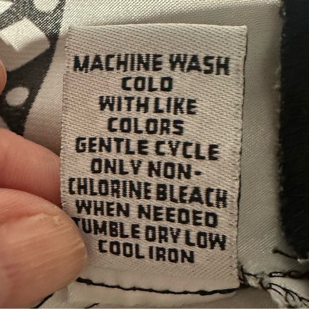 Black and White High Low Halter Sundress Sz 14 - Picture 8 of 11